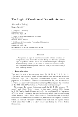 The Logic of Conditional Doxastic Actions