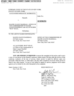 The complaint - New York State Unified Court System