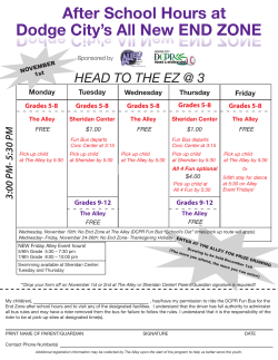 After School Hours at Dodge City`s All New END ZONE