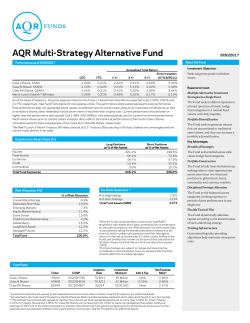 AQR Multi-Strategy Alternative Fund