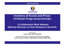 Inventory of Access and Prices of Orphan Drugs across
