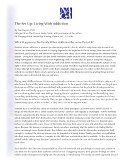 The Set Up: Living With Addiction