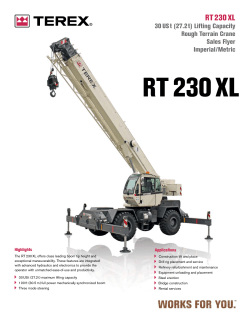 RT 230 XL Sales Flyer