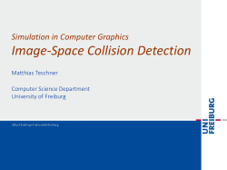 Image-Space Collision Detection