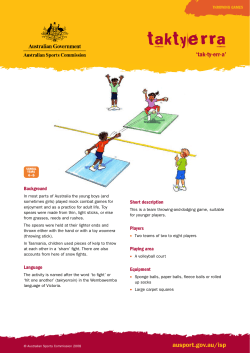 Taktyerra - Australian Sports Commission