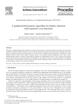 A Guided Hybrid Genetic Algorithm for Feature Selection