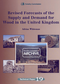 Revised forecasts of the supply and demand for wood in the United