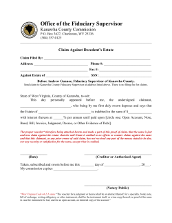 Claim Against Decedent`s Estate