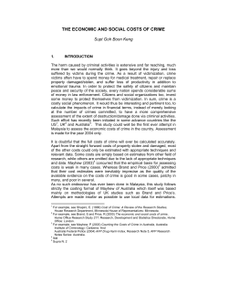 the economic and social costs of crime