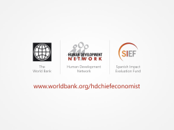 Methods Policy - World Bank Group