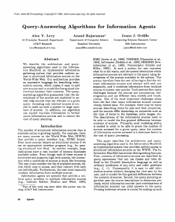 1996-Query-Answering Algorithms for Information Agents