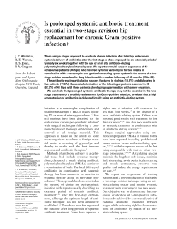 Is prolonged systemic antibiotic treatment essential in two