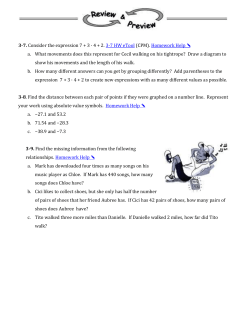 3-7. Consider the expression 7 + 3 &middot; 4 + 2. 3