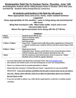 Grade 1 Calgary Zoo Field Trip &ndash; Thusday, June 21st