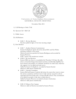 Agenda - University of Iowa Student Government