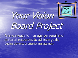 Your Vision Board Project