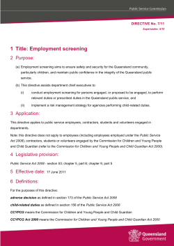Employment screening