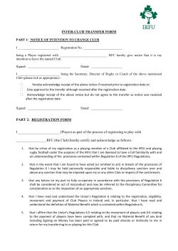 INTER-CLUB TRANSFER FORM PART 2