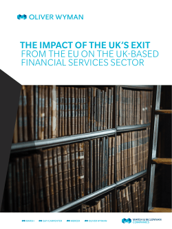 The Impact of the UK`s Exit