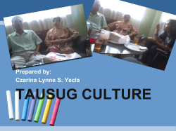 tausug literature - About Philippines