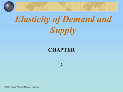 (a) Demand and Price Elasticity Exhibit 2