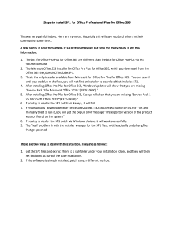 Steps to install SP1 for Office Professional Plus for Office 365