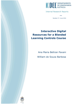 Interactive Digital Resources for a Blended Learning