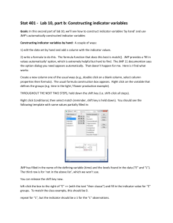 Stat 401 - Lab 10, part b: Constructing indicator variables