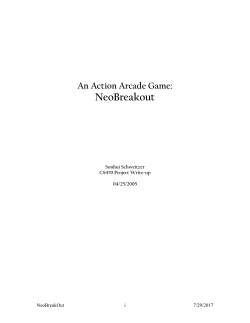 An Action Arcade Game: