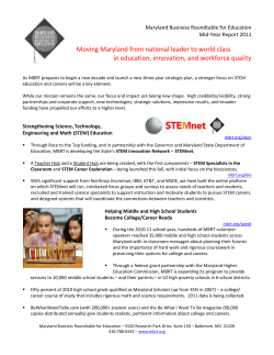 Maryland Business Roundtable for Education Mid