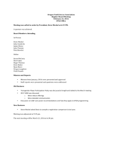 February 2016 - Oregon Youth Soccer Association