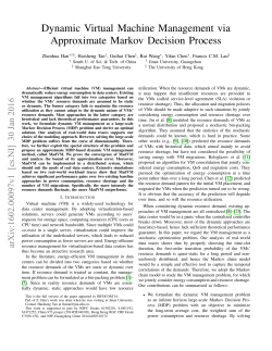 Dynamic Virtual Machine Management via Approximate Markov