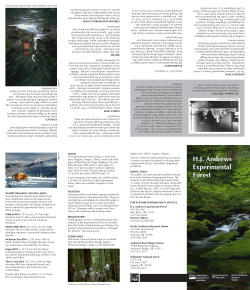 HJ Andrews Experimental Forest - lterdev