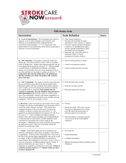 NIH Stroke Scale