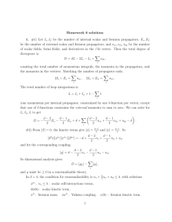 Homework 6 solutions 1. #1) Let I s,If be the number of