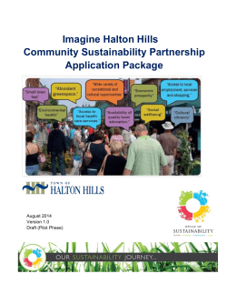 Imagine Halton Hills Community Sustainability Partnership