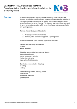 Contribute to the development of public relations for a