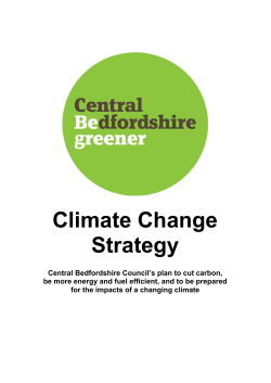 Climate Change Strategy - Central Bedfordshire Council