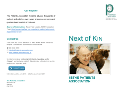 Next of KIN - Patients Association