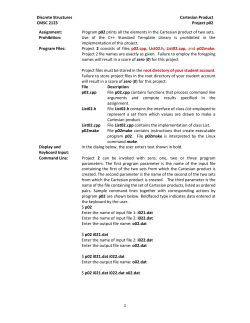 Discrete Structures Cartesian Product CMSC 2123 Project p02