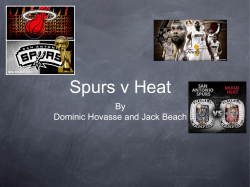 Spurs vs. Heat NBA prsentation