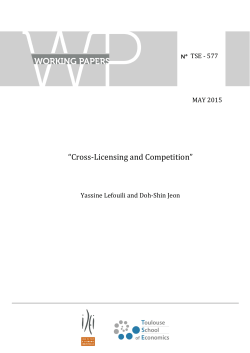 Cross‐Licensing and Competition