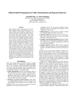 Efficient Belief Propagation for Utility Maximization and