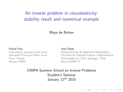 An inverse problem in viscoelasticity: stability result and numerical