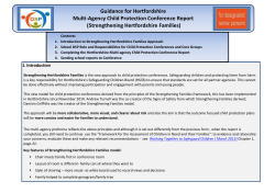 Guidance for Hertfordshire Multi