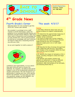School newsletter (2-col., 2-pp.)