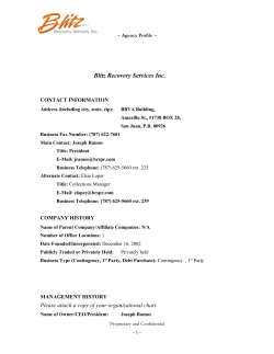 Monthly Performance Call Agenda