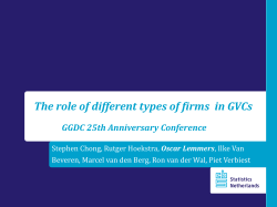 The role of different types of firms in GVCs