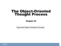 The Object-Oriented Thought Process