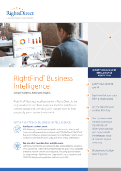 RightFind® Business Intelligence